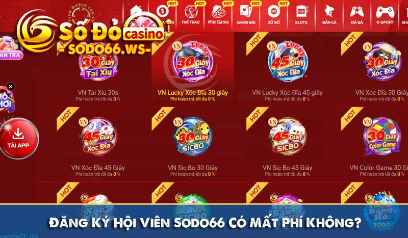 Đăng Ký Hội Viên Sodo66 Có Mất Phí Không?
